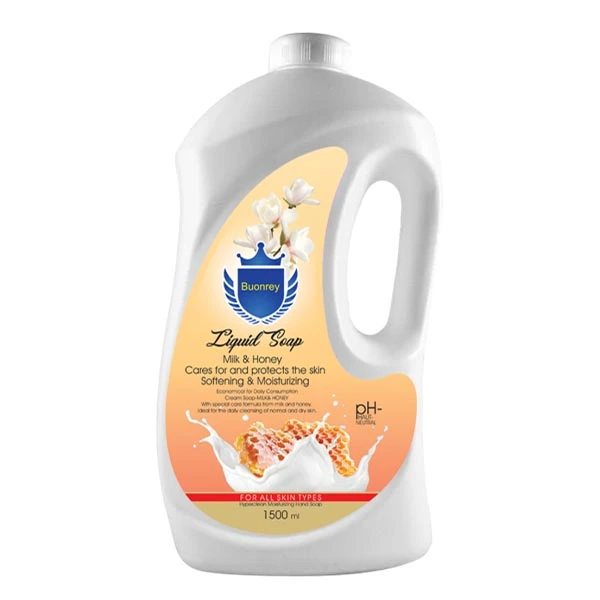 صابون مایع شیر و عسل گالن 1500 میلی لیتر بونری 