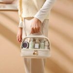 کیف لوازم آرایشی شفاف دو لایه اصل - Image 9